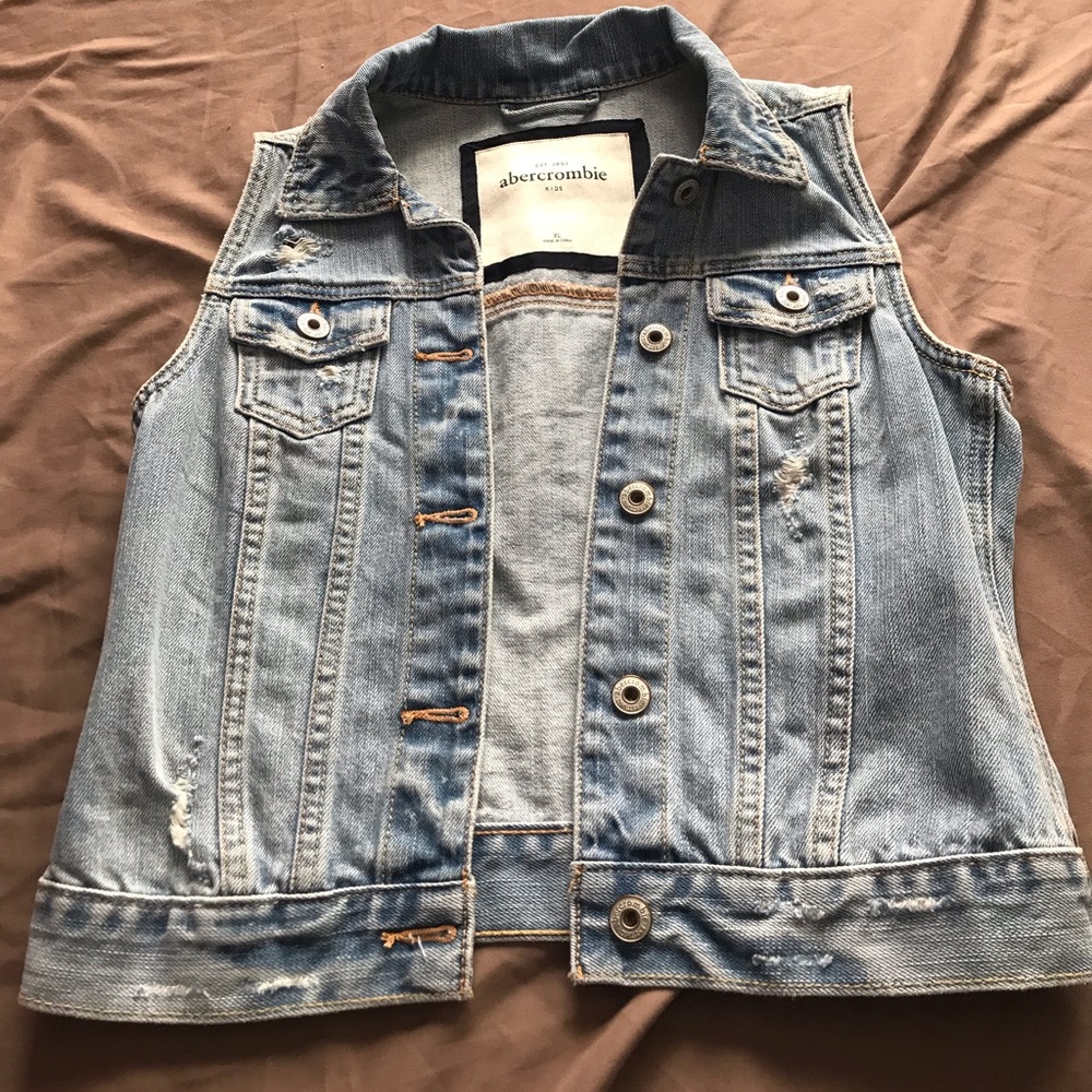 Kids denim vest!
